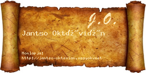 Jantso Oktávián névjegykártya
